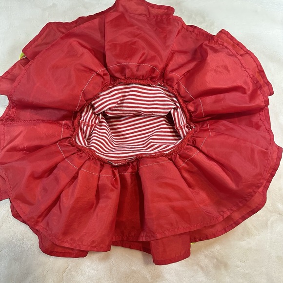 Emily Rose Watermelon Dress Girl's Red Striped Tutu Ribbon Bow Summer 2T - Picture 3 of 11